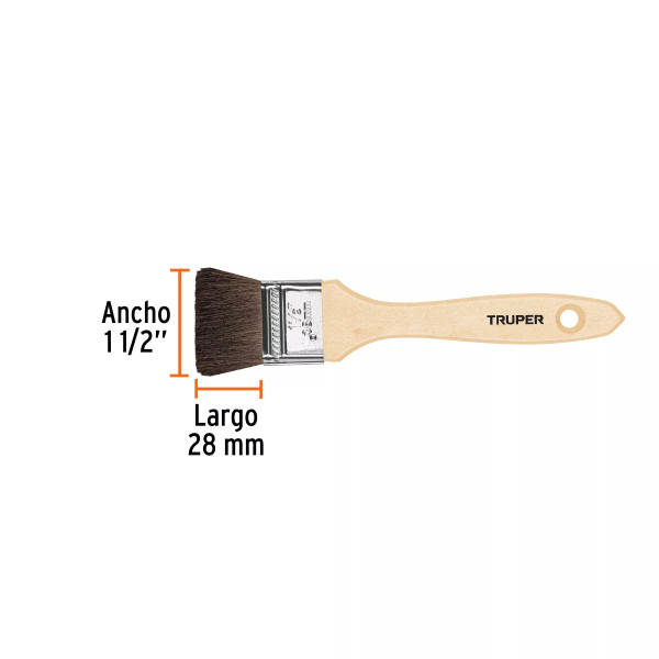 Brocha Pelo de Camello de 1-1/2" con Mango de Madera | Ferreterias Ferretodo Guatemala