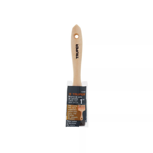 Brocha Pelo de Camello de 1" con Mango de Madera, Truper | Ferreterias Ferretodo Guatemala