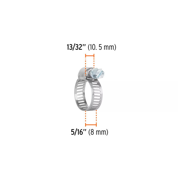 Bolsa C/4 Mini Abrazaderas Sin Fin No 6, 1/2 - 3/4", Truper | Cinchos, Abrazaderas y Similares Ferreterias Ferretodo