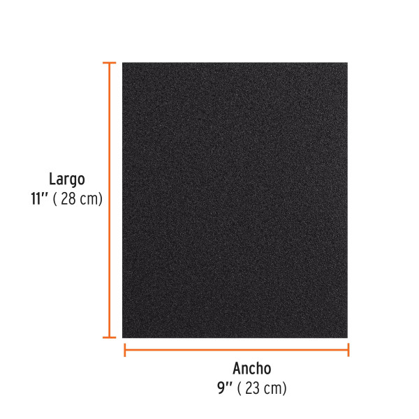 Lija de Esmeril Negra Grano 80 de Óxido de Aluminio, Truper | Lijas de Esmeril Ferreterias Ferretodo