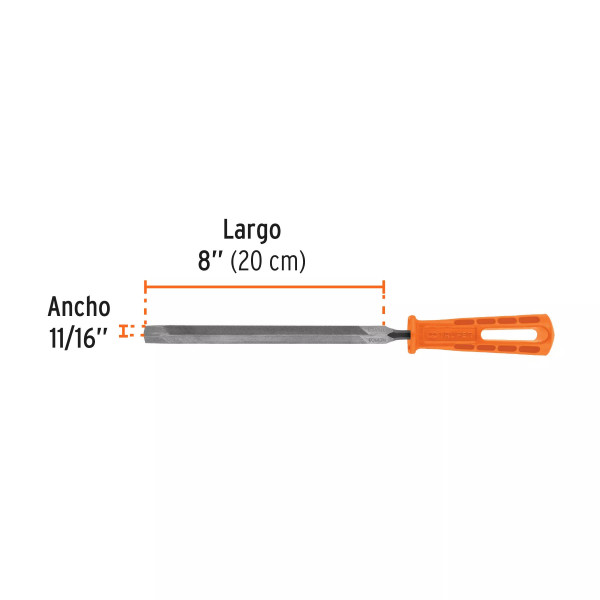 Lima Triangular 8" para Machete, 36 Dpp con Mango | Ferreterias Ferretodo Guatemala