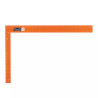 Escuadra 16"X24" de Aluminio Color Naranja para Cantero | Ferreterias Ferretodo Guatemala