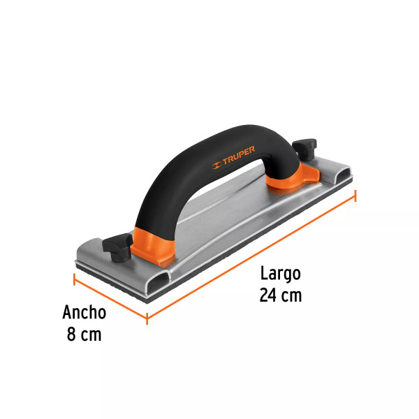 ‣ Lijadora Manual Base Aluminio 8x24 Cm... | Truper