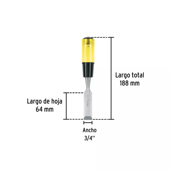 Formón 3/4", Pretul | Ferreterias Ferretodo Guatemala