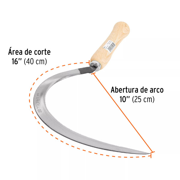 Hoz dentada No 0, 16", Truper | Ferreterias Ferretodo Guatemala