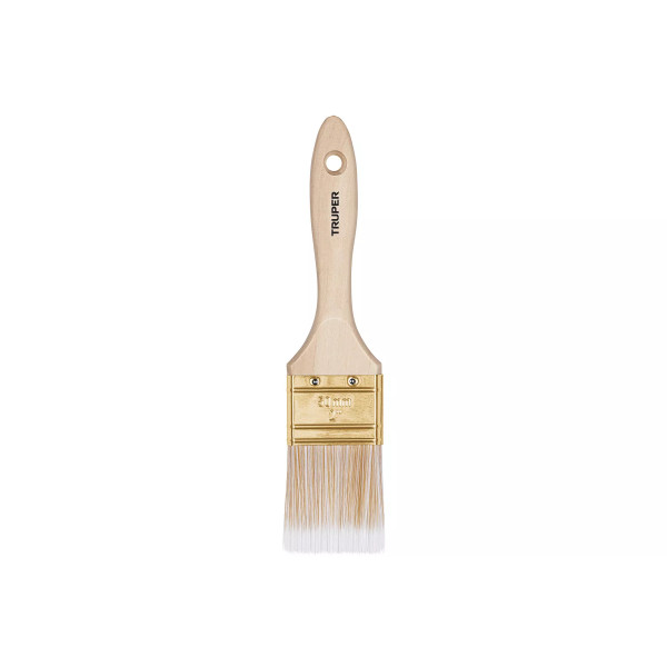 Brocha Cerdas Sintéticas 2" Corte Recto, Mango de Madera | Ferreterias Ferretodo Guatemala