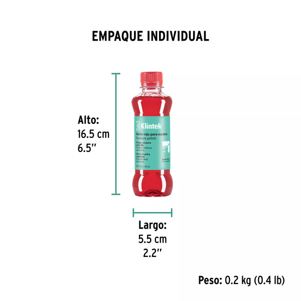Aceite Rojo para Muebles de 240 Ml | Ferreterias Ferretodo Guatemala