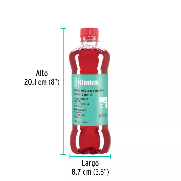 Aceite Rojo para Muebles de 480 Ml | Ferreterias Ferretodo Guatemala