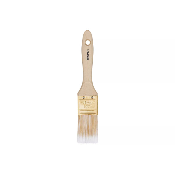 Brocha Cerdas Sintéticas 1-1/2" Corte Recto, Mango de Madera | Ferreterias Ferretodo Guatemala