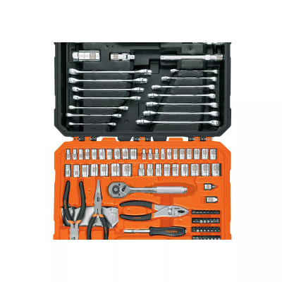 Juego De 119 Herramientas 1/4' Y 3/8' Mixtas Para Mecánico | Llaves de precisión