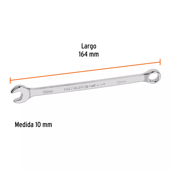 Llave Combinada Extralarga 10 Mm X 164 Mm de Largo | Ferreterias Ferretodo Guatemala