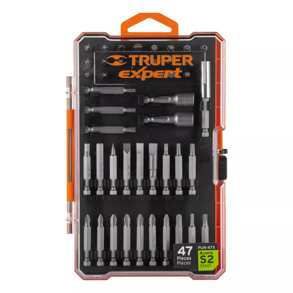 Juego de 47 puntas mixtas largos 1" y 2" en estuche, Expert | Brocas, puntas y similares Ferreterias Ferretodo