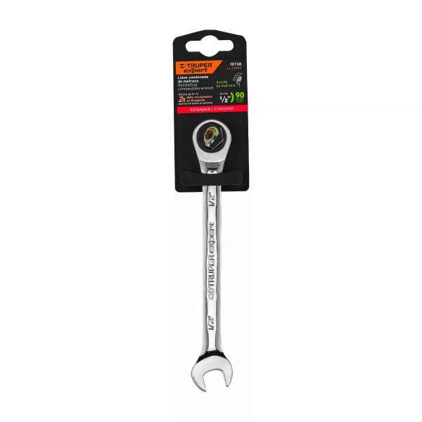 Llave Combinada con Matraca 1/2" X 173 Mm Largo | Ferreterias Ferretodo Guatemala