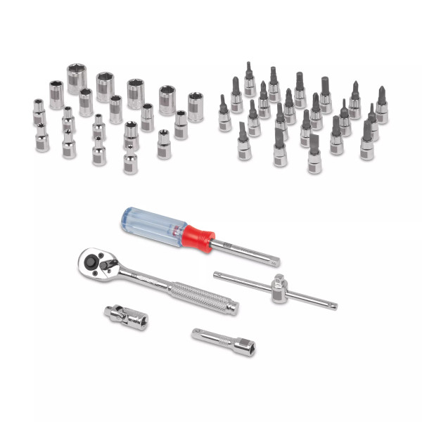 Juego De 45 Herramientas Cuadro 1/4' Mm Para Mecánico | Llaves de precisión