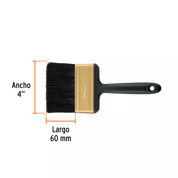 Brocha Profesional de 4" Mango de Plástico, Truper Expert | Ferreterias Ferretodo Guatemala