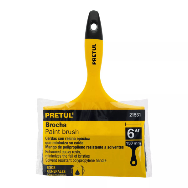 Brocha Uso General de 6" con Mango de Plástico | Ferreterias Ferretodo Guatemala