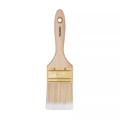 Brocha Cerdas Sintéticas 2-1/2" Corte Recto, Mango de Madera | Ferreterias Ferretodo Guatemala