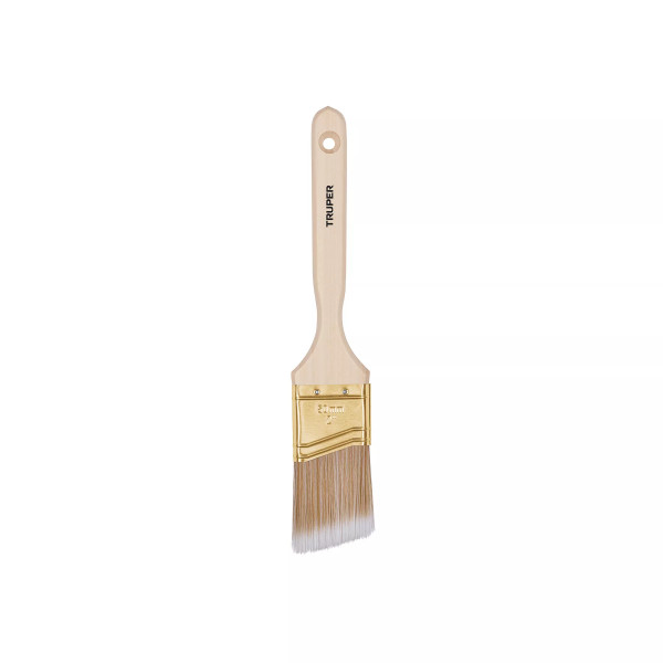 Brocha Cerdas Sintéticas 2" Corte Angular, Mango de Madera | Ferreterias Ferretodo Guatemala