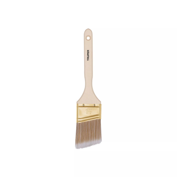 Brocha Cerdas Sintéticas 2-1/2" Corte Angular, Mango Madera | Ferreterias Ferretodo Guatemala