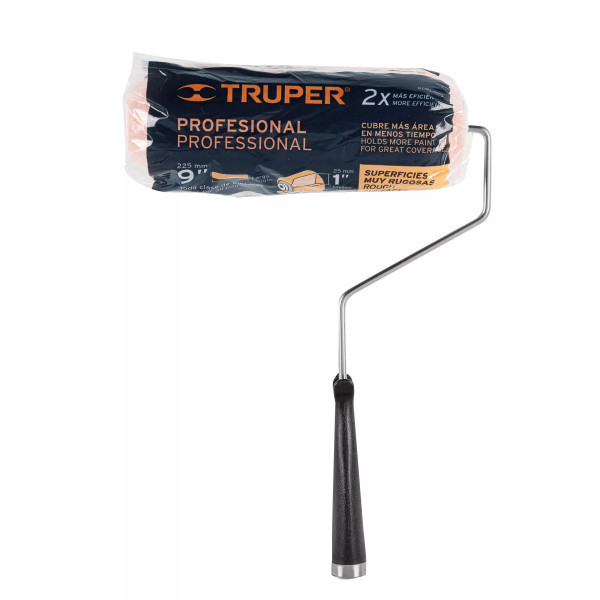 Rodillo para pintar 9" x 1" superficies muy rugosas, truper | Ferreterias Ferretodo Guatemala