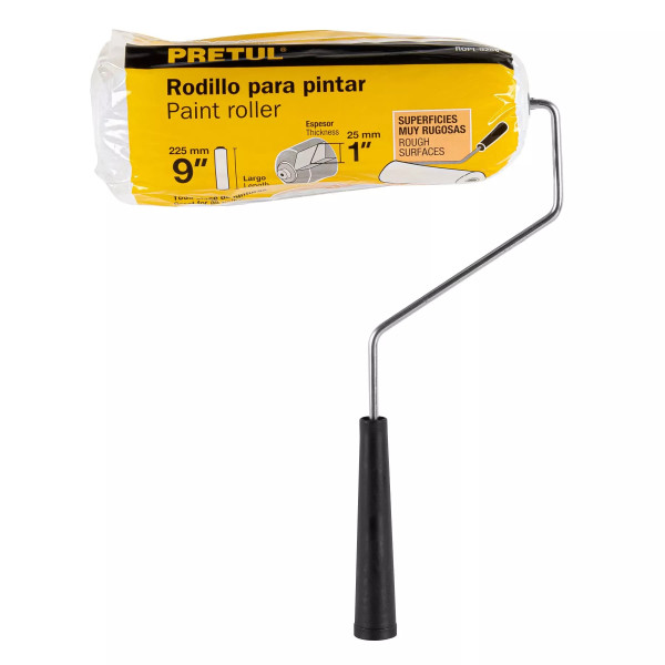 Rodillo para pintar, 9" x 1", superficies muy rugosas | Ferreterias Ferretodo Guatemala