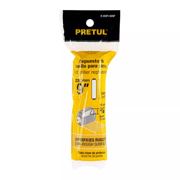 Felpa para rodillo, 9" x 3/4", superficies rugosas | Ferreterias Ferretodo Guatemala