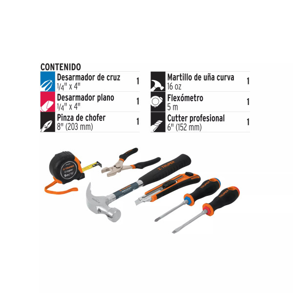 Juego De 6 Herramientas Caseras, Truper | Ferreterias Ferretodo Guatemala