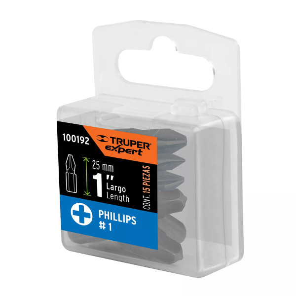 Estuche con 15 Puntas de Cruz PH1 Largo 1' | Brocas, puntas y similares Ferreterias Ferretodo