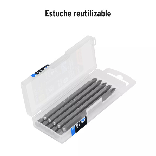 Estuche con 5 Puntas de Cruz ph1 Largo 4", Truper Expert | Brocas, puntas y similares Ferreterias Ferretodo