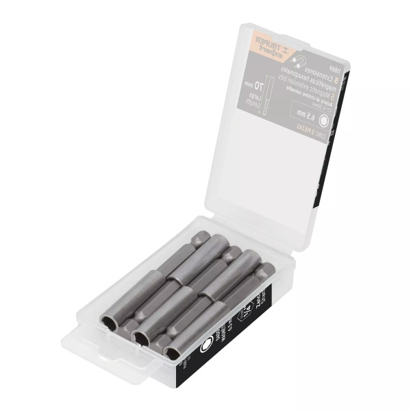 Estuche con 5 Extensiones de 70 mm, magnéticas, Expert | Ferreterias Ferretodo Guatemala