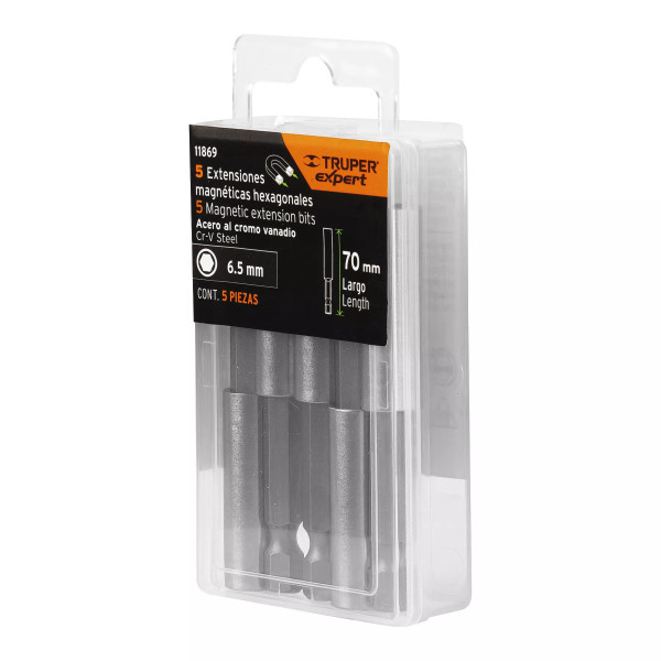 Estuche con 5 Extensiones de 70 mm, magnéticas, Expert | Ferreterias Ferretodo Guatemala