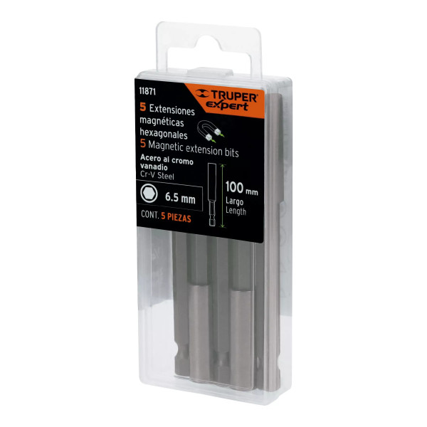 Estuche con 5 Extensiones de 100 mm, magnéticas, Expert | Ferreterias Ferretodo Guatemala
