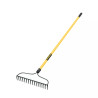 Rastrillo Jardinero, 16 Dientes, Mango 60" fibra de vidrio | Ferreterias Ferretodo Guatemala
