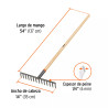 Rastrillo Recto de 14 Dientes, Mango de 54", Truper | Ferreterias Ferretodo Guatemala
