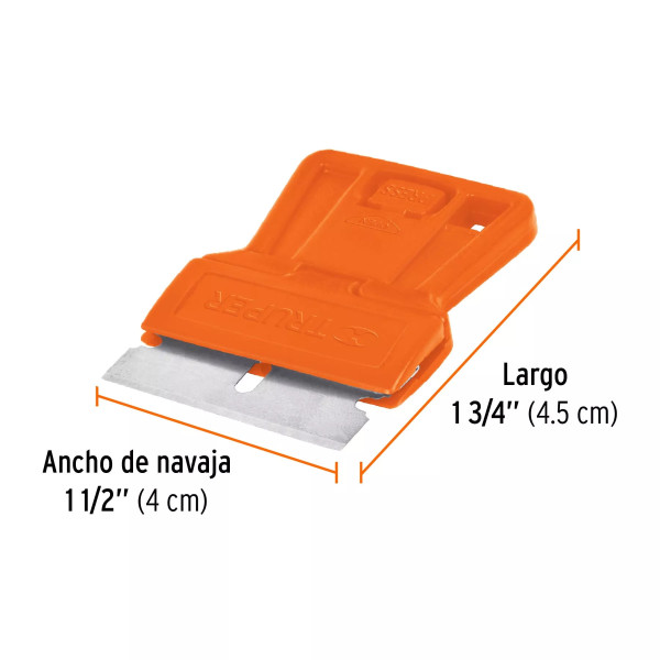 Mini raspador Plástico con navaja de 1-1/2", Truper | Ferreterias Ferretodo Guatemala