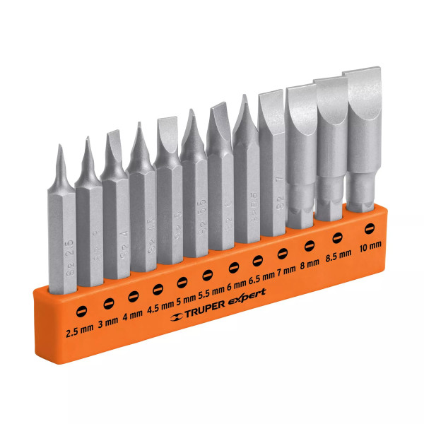 Juego de 12 Puntas Planas mm Combinadas Largo 2", Expert | Brocas, puntas y similares Ferreterias Ferretodo