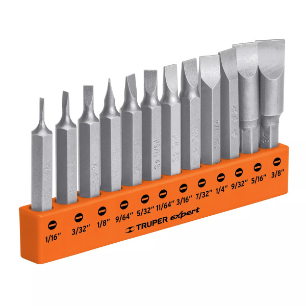 Juego de 12 Puntas Planas std Combinadas Largo 2", Expert | Brocas, puntas y similares Ferreterias Ferretodo