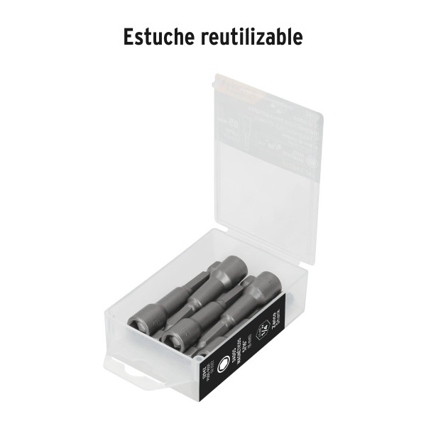 Estuche con 5 Dados Magnéticos de 5/16" Largo 2-1/2", Expert | Ferreterias Ferretodo Guatemala