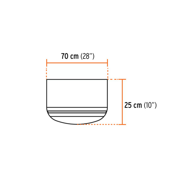 Protector Solar Plegable para Casco, Naranja con Reflejante | Ferreterias Ferretodo Guatemala
