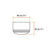 Cubrenuca para Casco, Naranja con Reflejante, Truper | Ferreterias Ferretodo Guatemala