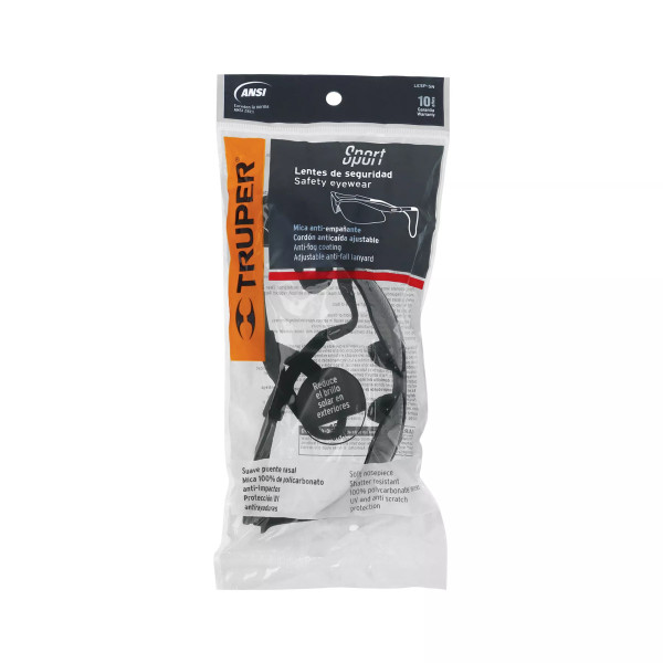 Lentes Seguridad Grises Antiempaño C/Cordón Ajustable, Sport | Ferreterias Ferretodo Guatemala