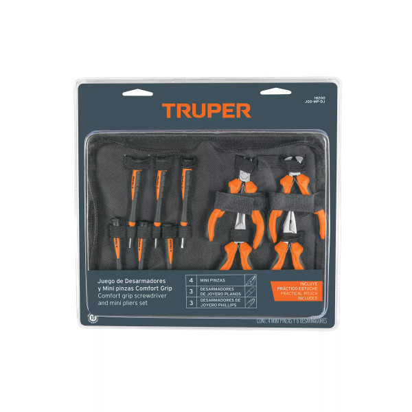 Juego 6 Desarmadores De Joyero Y 4 Mini Pinzas Comfort Grip | Alicates, Tenazas y Similares