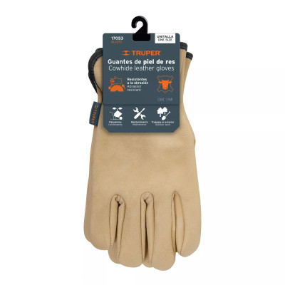 Guantes de Piel de Res Tipo Operador | Ferreterias Ferretodo Guatemala