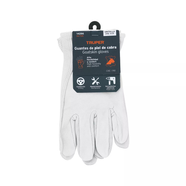 Guantes de Piel de Cabra, Tipo Operador | Ferreterias Ferretodo Guatemala