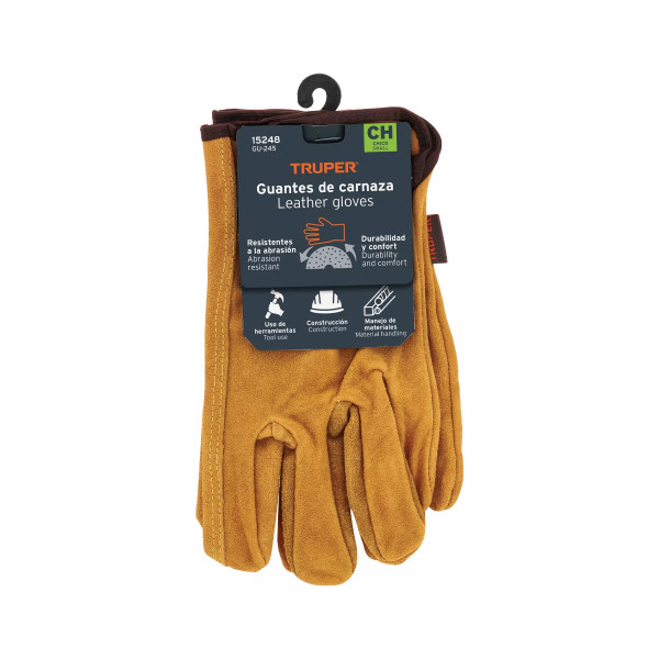 Guantes de Carnaza, Usos Generales, Chicos | Ferreterias Ferretodo Guatemala