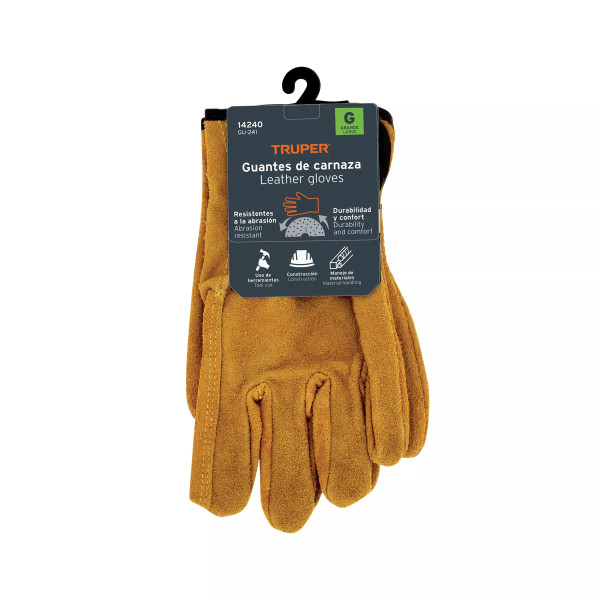 Guantes de Carnaza, Usos Generales, Grandes | Ferreterias Ferretodo Guatemala