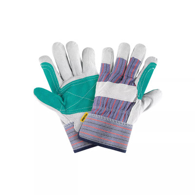 Guantes de Carnaza Y Loneta con Refuerzo, Unitalla | Ferreterias Ferretodo Guatemala