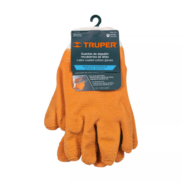 Guantes de Algodón Recubrimiento de Latex, Unitalla | Ferreterias Ferretodo Guatemala