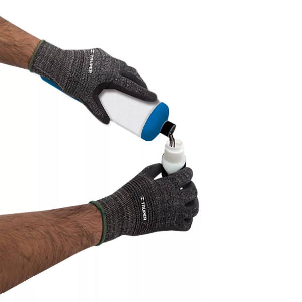Guantes de Nylon Recubiertos de Nitrilo Arenoso, M | Ferreterias Ferretodo Guatemala