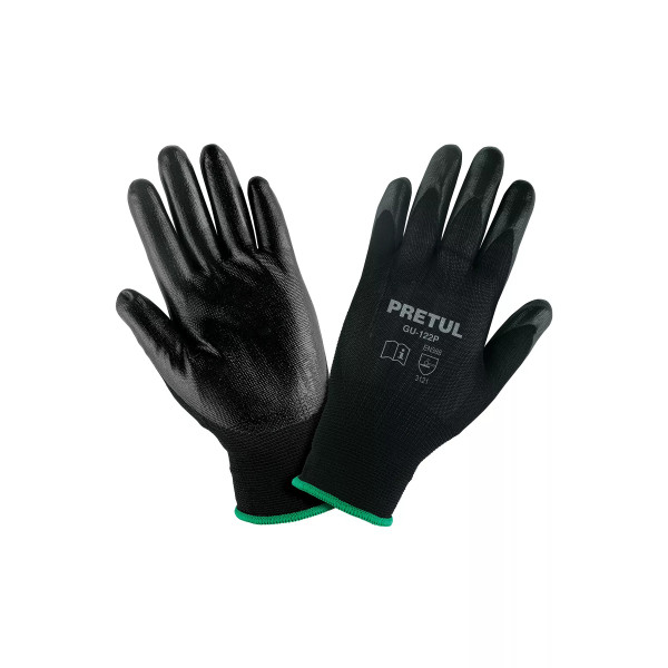 Guantes de Nylon Recubiertos de Nitrilo, M | Ferreterias Ferretodo Guatemala